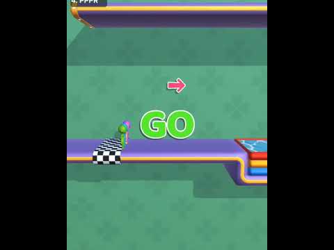 RunRace 3D trampoline timing placement gameplay