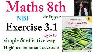 Maths class 8th | exercise 3.1 | ex 3.1 |Q 6-10 |unit 3| square and square roots,cubes and cub roots