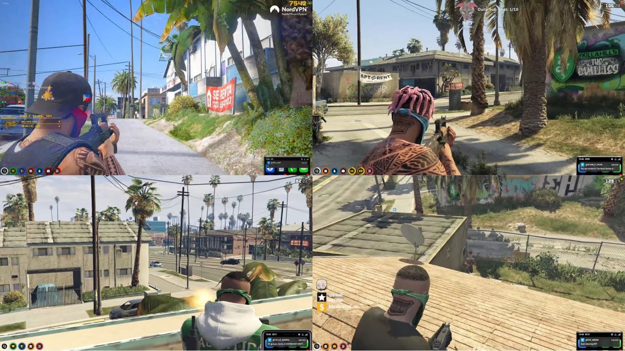 GSF vs Seaside war first sh*otout (Multi POV)| GTA RP NoPixel 3.0