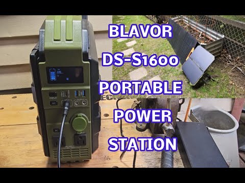 🎥 BLAVOR DS-S1600 Portable Power Station, 1024Wh, Built in Solar Panel — Video review, click xem trên YouTube