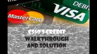 Details CS50'S Credit walkthrough and solution Guide