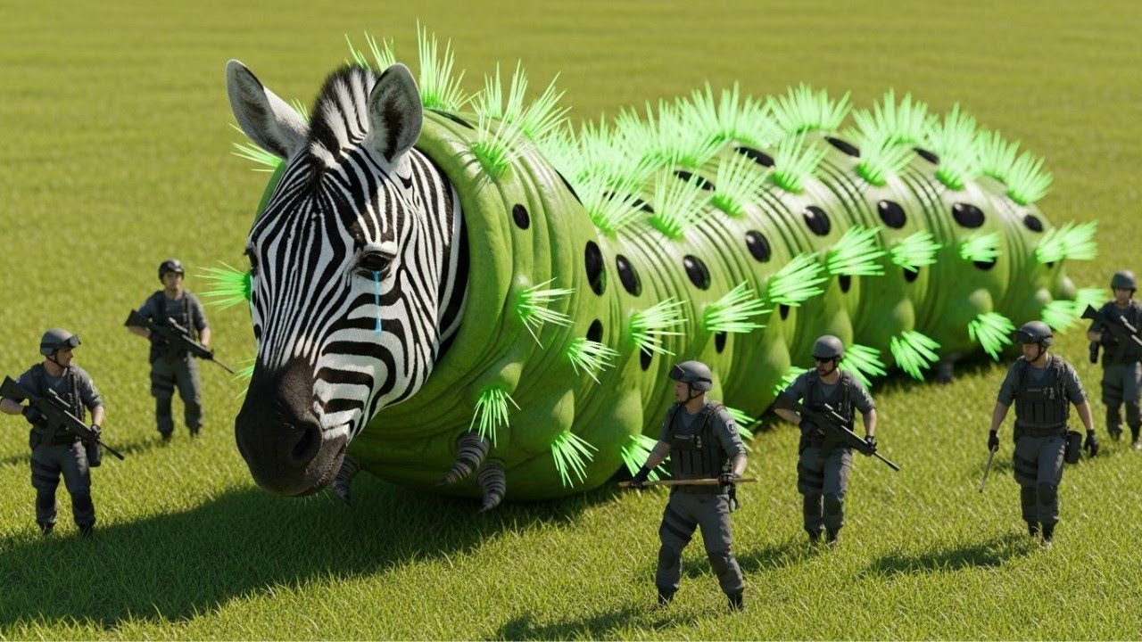 Giant Worm Defeated! Animal Rescue Team Saves the Zebra