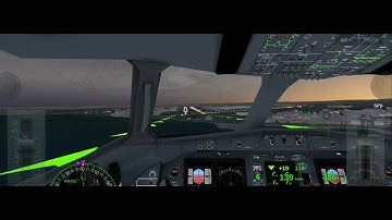 Simple landing with ATR 42