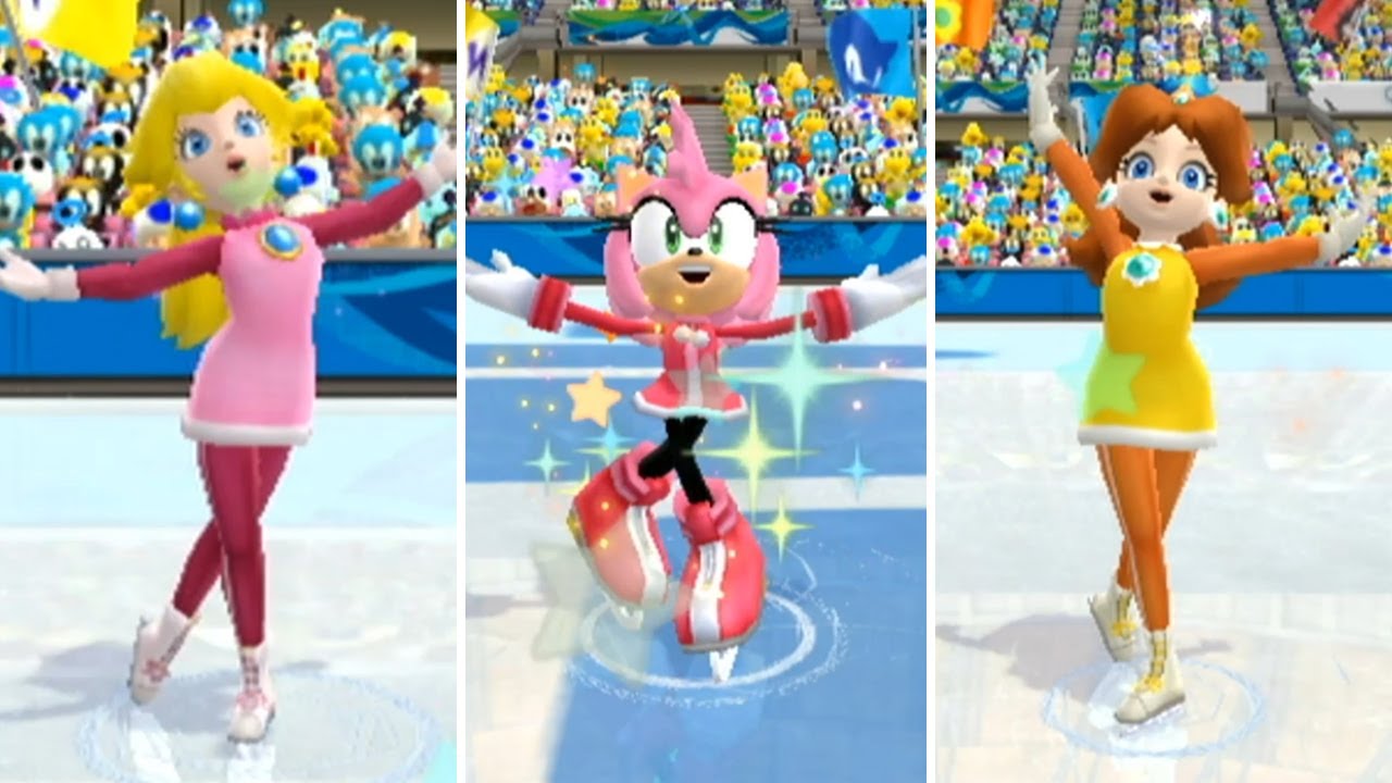 Mario & Sonic at the Olympic Winter Games All Characters Figure