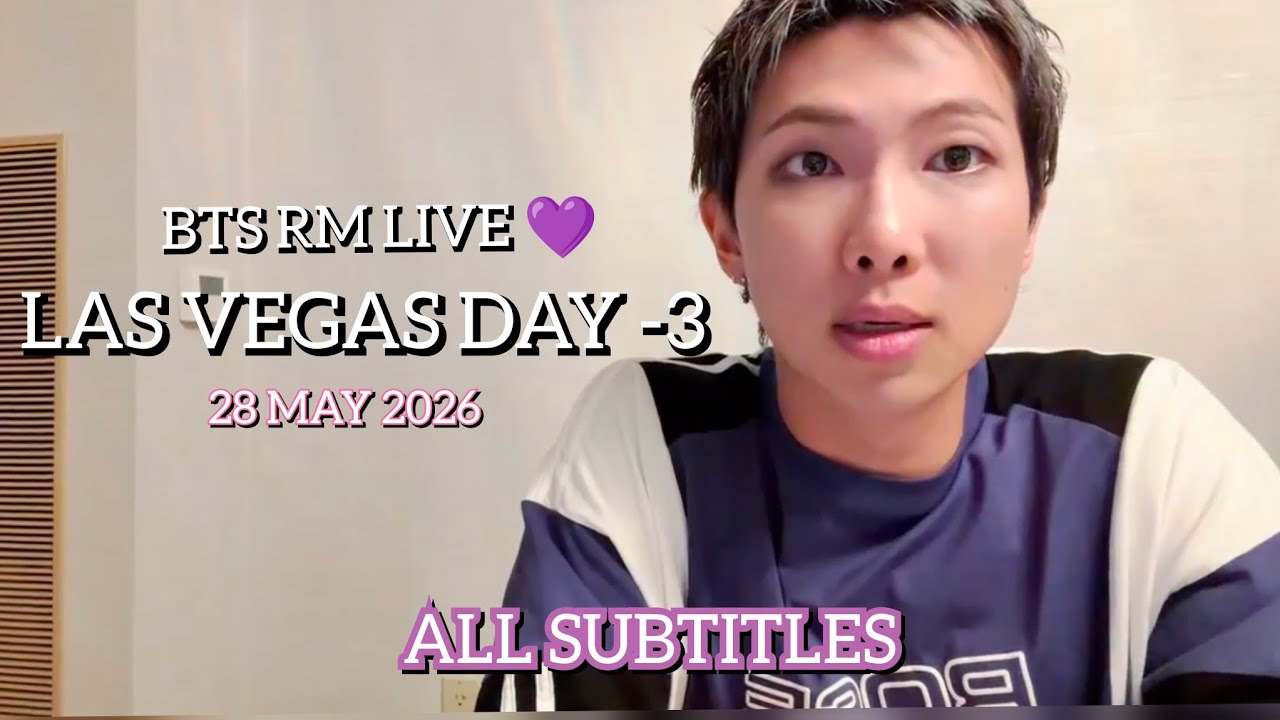 ENG SUB)🔴BTS RM Weverse Live 28 May 2026 After ARIRANG LasVegas