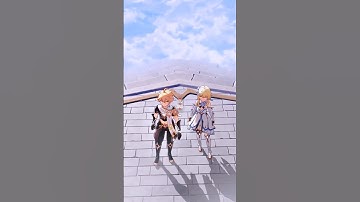 Lumine and Aether edit genshin impact