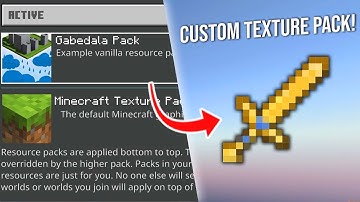 How to Make a Texture Pack EASY Minecraft *Bedrock*