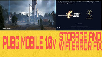 PUBG 1.0 UPDATE.. STORAGE ERROR FIX AND WIFI ERROR FIX!!!