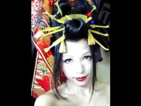 緊縛師による 花魁 髪型 Oiran Hairstyle ステージ用ヘアアレンジ Youtube