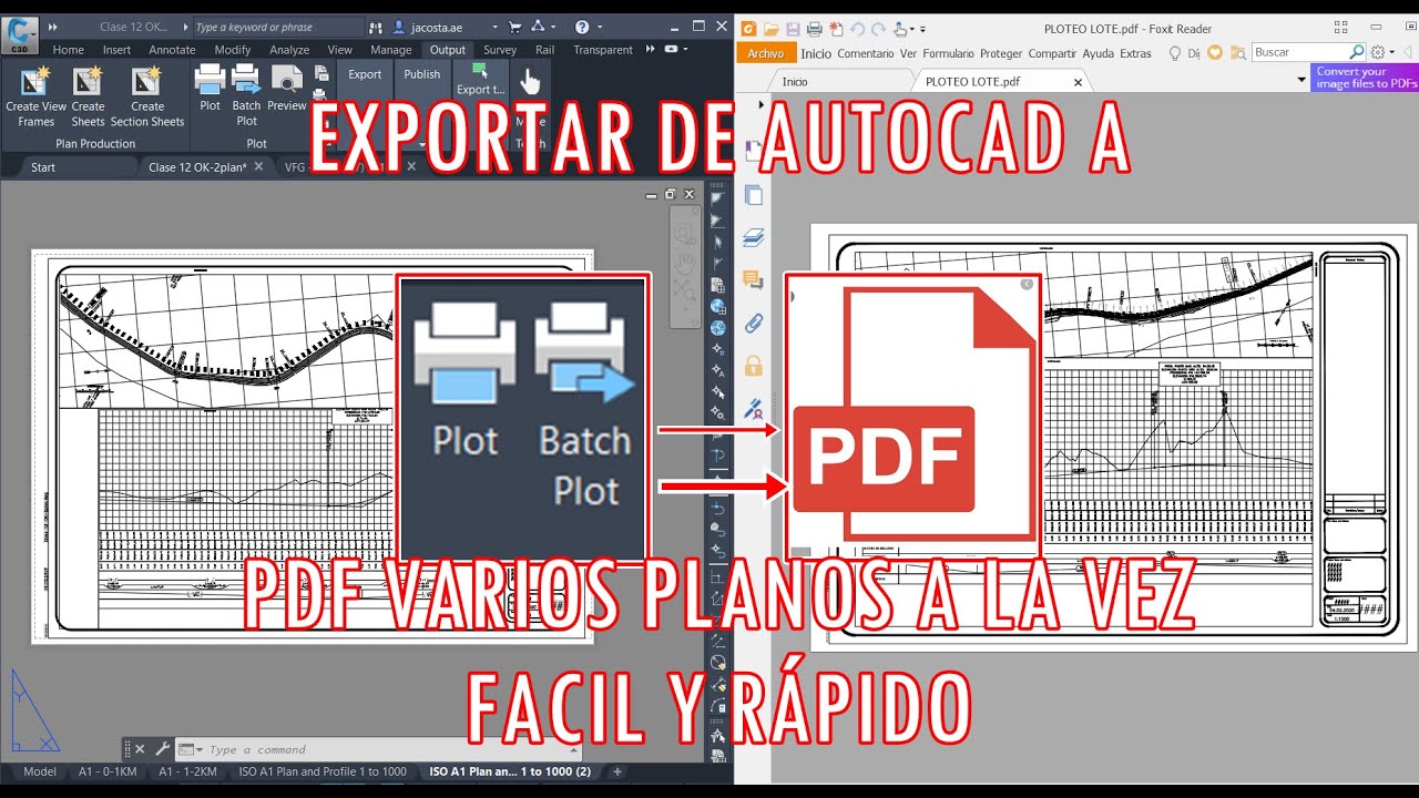Como Exportar de Autocad a PDF Varios Planos a la vez| Plan Porduction 06
