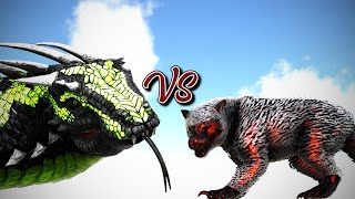 Chaos Thylacoleo vs. Nagini | ARK #Short Fight 🦎