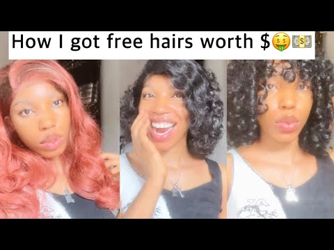 How to get free hairs as an upcoming wig influencer 😁 #explore #wigs #