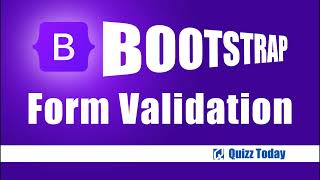 Bootstrap 5 Form Validation