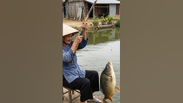 Câu được cá chép 7kg #nguoilamlu #nguoingheo #shorts  #videohay #xuhuong #trending #fyp