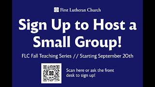 Host a Small Group This Fall | Who Are We (Really)