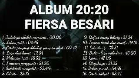 Lagu Terbaru Fiersa Besari | Full Album 20:20 / 2020.  Enak didengar Waktu santai