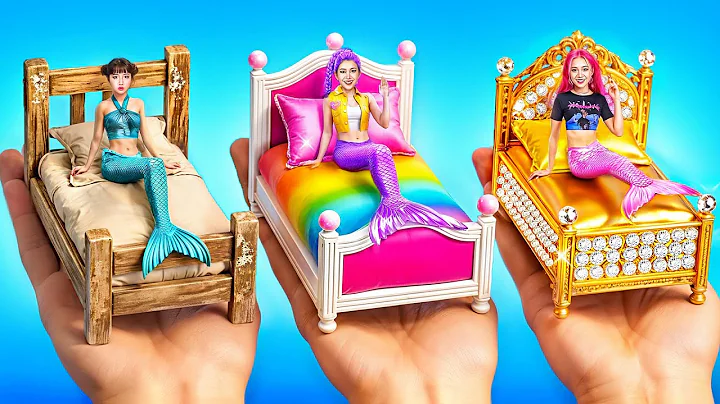 KPop Demon Hunters Makeover: Mermaid Room Challenge! Poor vs Rich vs Giga Rich Huntrix