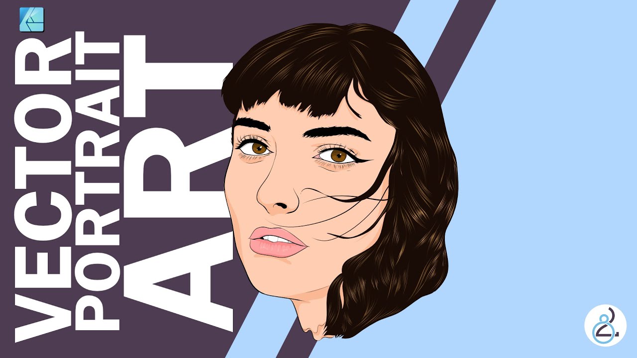 Drawing Vector Portrait Practice Session in Affinity Designer 🎨 - YouTube