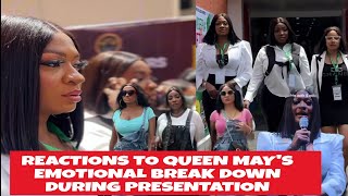 REACTIONS AS QUEEN MAY SHEDS TEARS OF JOY. YUL EDOCHIE IN SHAME