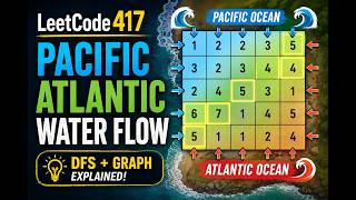 LeetCode 417 | Pacific Atlantic Water Flow | DFS Explained Step by Step | Java | Graph Traversal