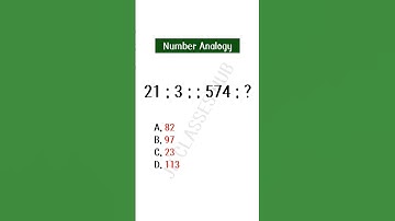 Number Analogy question #sscgd #reasoning #shorts #maths #ytshorts