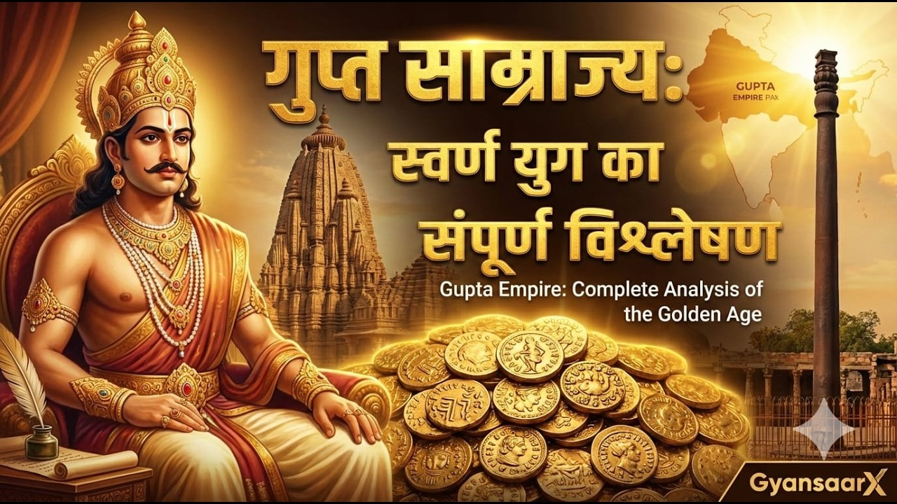 Gupta Empire Complete History for UPSC/BPSC |  गुप्त साम्राज्य का संपूर्ण इतिहास: भारत का स्वर्ण युग