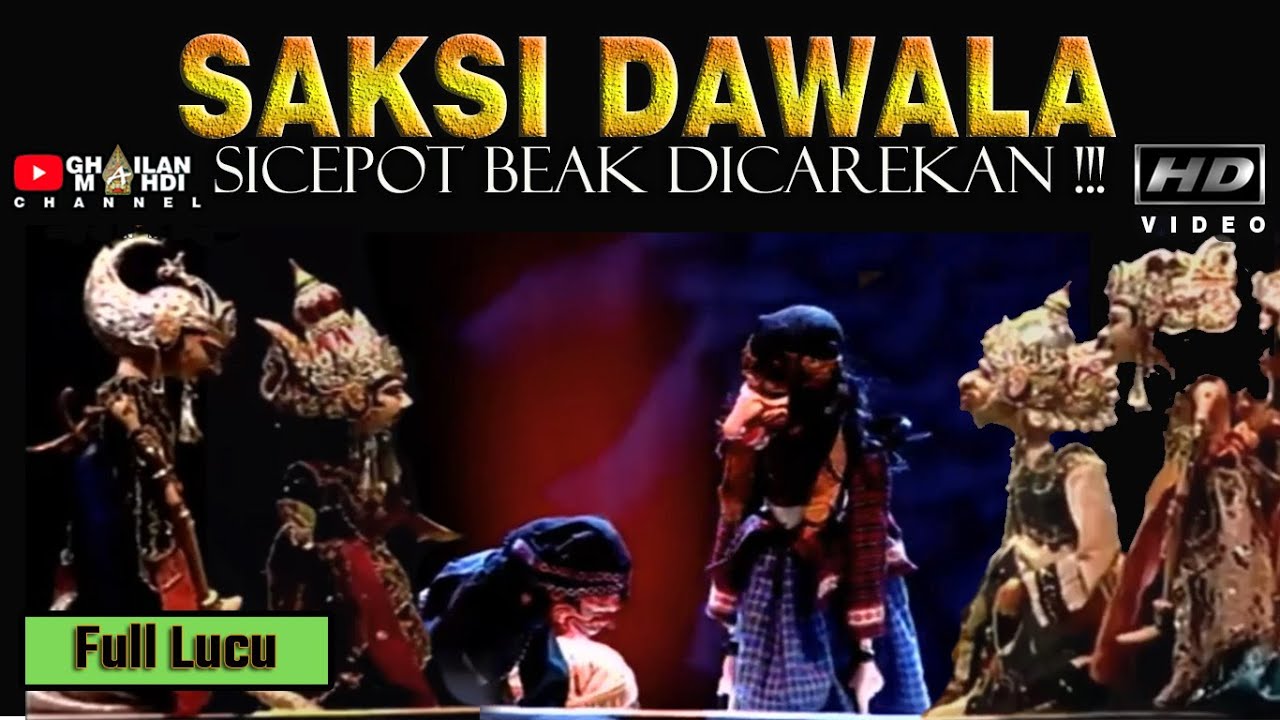 Dawala Jadi Saksi Wayang Golek Bodorna Asep Sunandar Sunarya