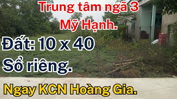 ĐẨT XÂY NHÀ VƯỜN, NHÀ TRỌ, DT: 10m x 40m, sổ riêng. Cách ngã 3 Mỹ Hạnh 300m, về Cầu Lớn Hóc Môn 600m