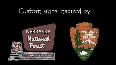 Custom National Forest style signs      CNC router carving
