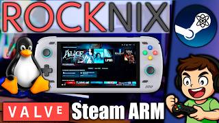 Ahora SÍ ROCKNIX con Steam ARM 🔥 La Steam Deck ARM cada vez más cerca (Test AYN ODIN2)