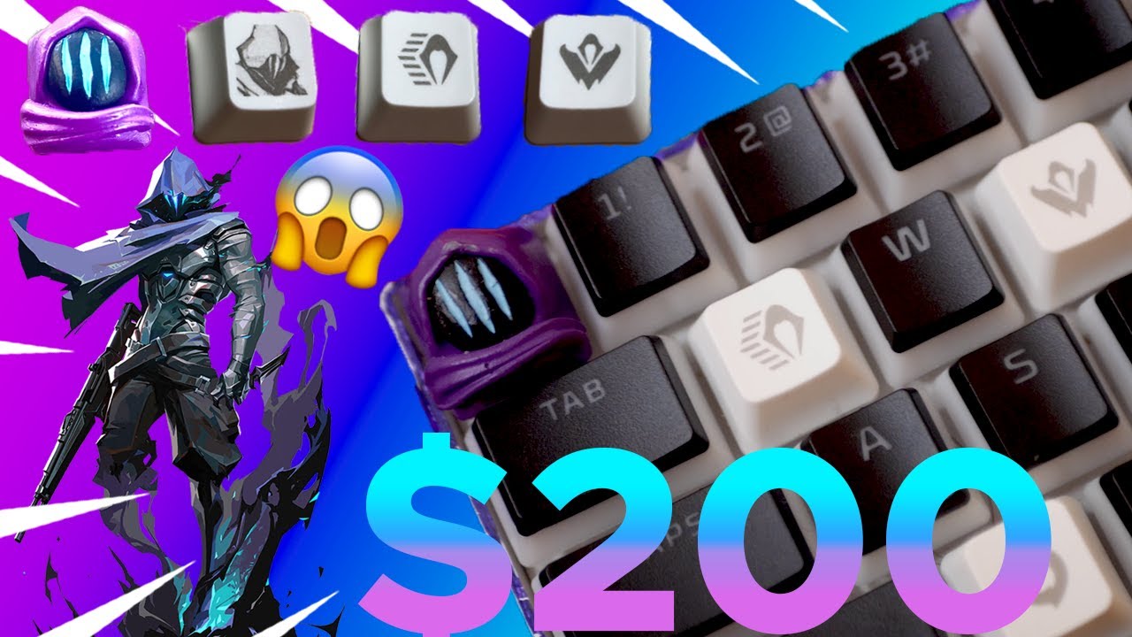 MY PERSONAL 200 CUSTOM OMEN KEYBOARD FOR VALORANT! (RK61 KEYBOARD w