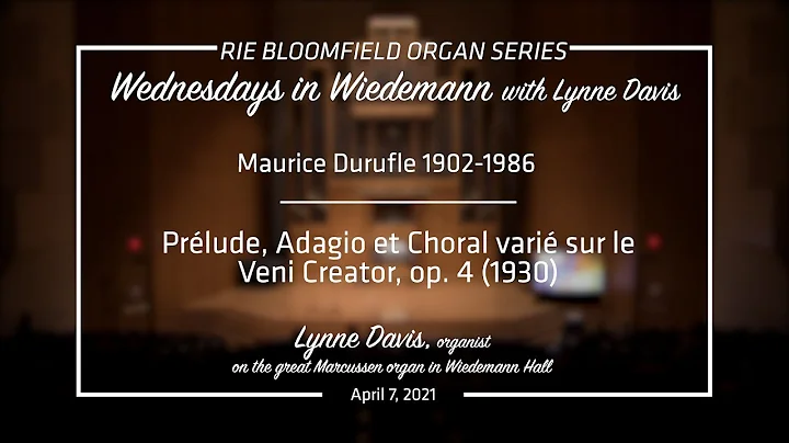 Wednesdays in Wiedemann with Lynne Davis - April 7...
