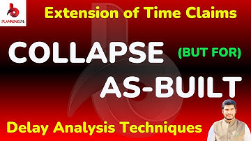 How To Prepare Delay Analysis by Using Collapse As Built | But for Technique for delay analysis P6 |