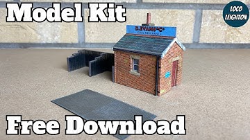*FREE* Home Print Model Railway Coal Office Kit