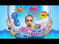 AquaDabra - Крутой набор для творчества! Делаем фигурки морских обитателей. Игры для девочек.