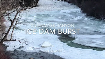 Snowmass Canyon Ice dam release