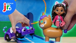 Gabby & Kico's Obstacle Course Challenge! 🌈😻 Gabby's Dollhouse Toy Play | Netflix Jr