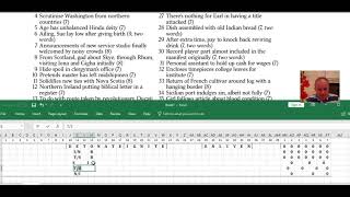 Solving the Listener crossword from the 14th of April