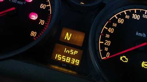 Holden Astra/Vauxhall  Service Light Reset