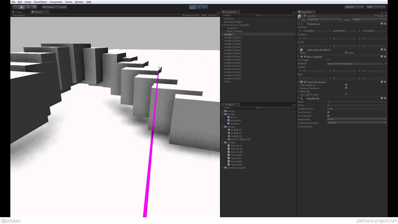 UNITY3D 09 'MINECRAFT' PLACEMENT - YouTube