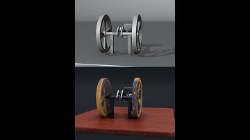 Machine animation in Blender (viewport vs Eevee render)