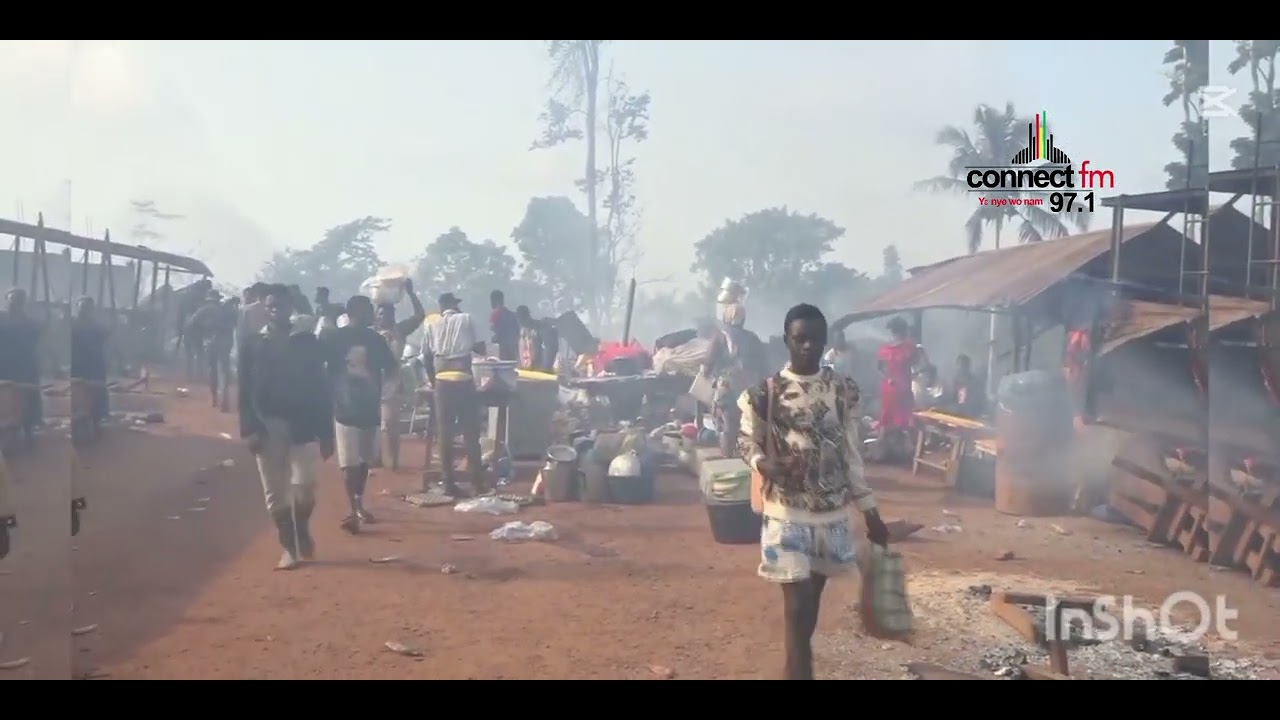 Task Force Raids Abrewa Ni Nkrane, Sets Illegal Miners’ Shelters Ablaze.