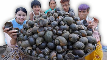 Bà Tân Vlog - Lần Đầu Làm Mâm Gỏi Ốc Nhồi Khổng Lồ Đãi Cả Làng