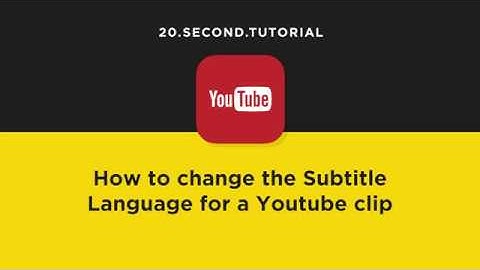Change the language of YouTube subtitles | YouTube Tutorial #9