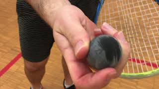 Squash Ball Tip: Deshining a ball