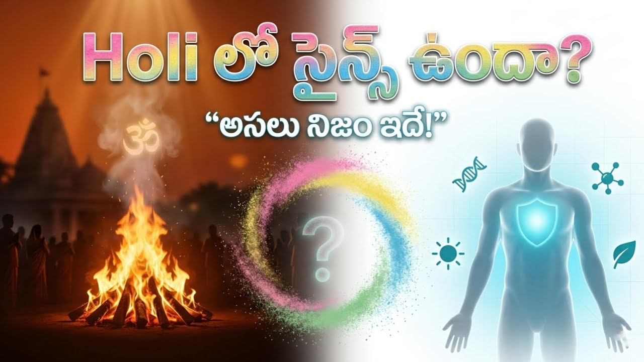 Holi లో సైన్స్ ఉందా? | Holi Scientific Reasons Explained in Telugu | Holika Dahan Science