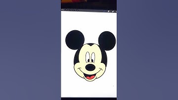 HOW TO DRAW MICKEY MOUSE 🖤 #procreate #procreateart #drawingtutorial #kawaii #drawing #doodles