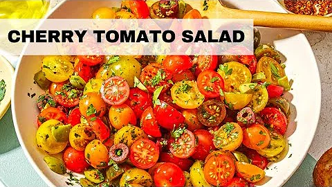 10-Minute Tomato Salad | Summer Salad Recipe (Easy, Healthy and Mediterranean Diet Friendly)