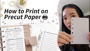 How to Print on Pre-cut Paper for your Planner Inserts