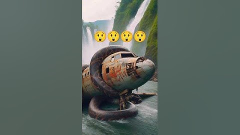 Python attacks airplane | nature duscovery | exploration | amazon jungle #art #nature #snake